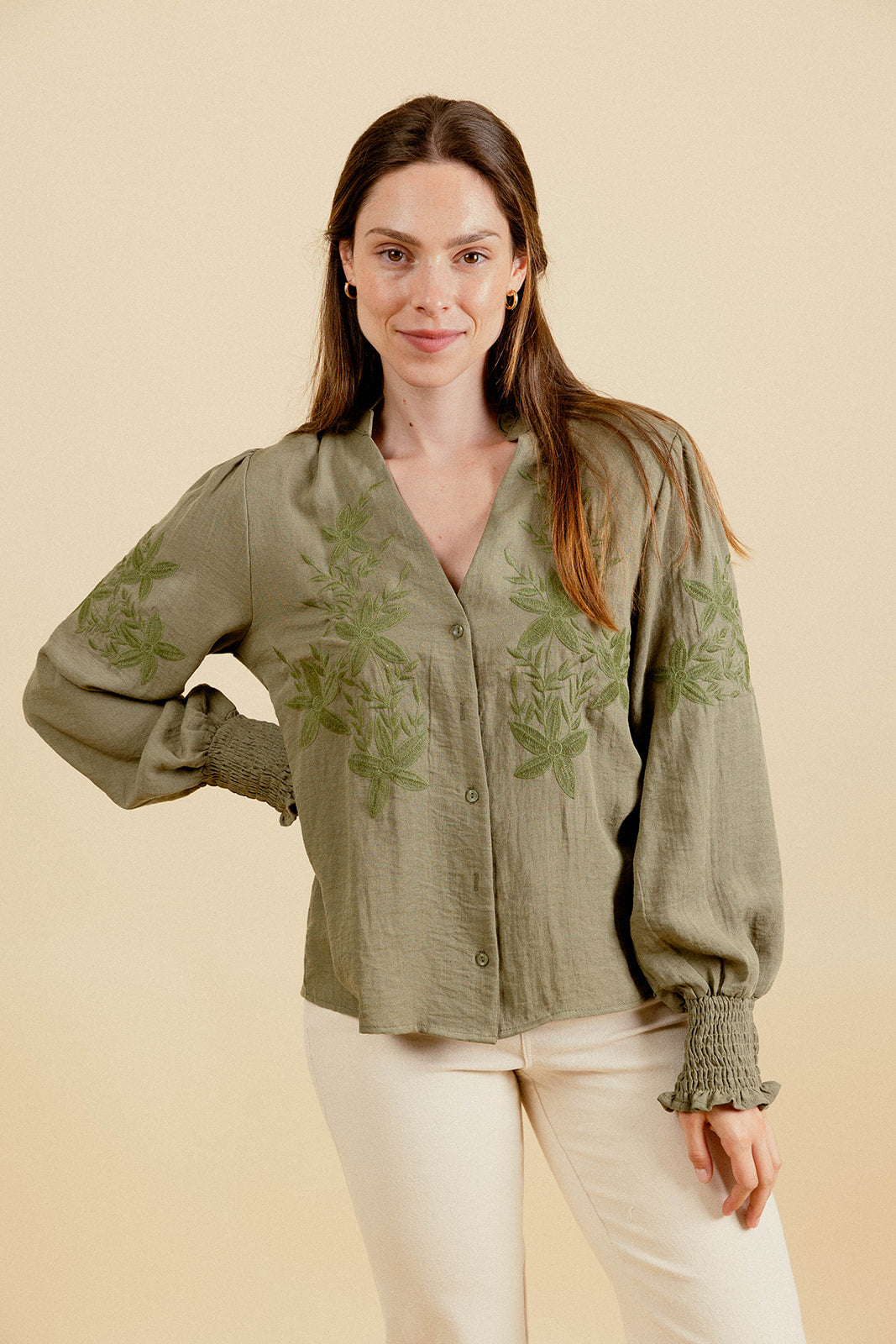 CHEMISE  SOIZIC - KAKI