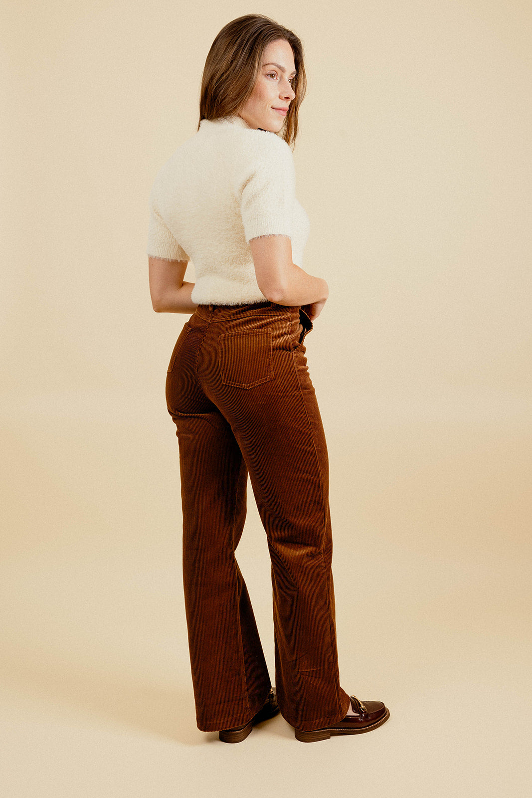 SOLAL VELVET PANTS - CAMEL 