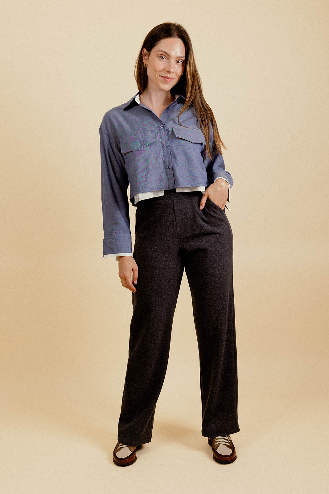 CHEMISE  TEDDY - BLEU