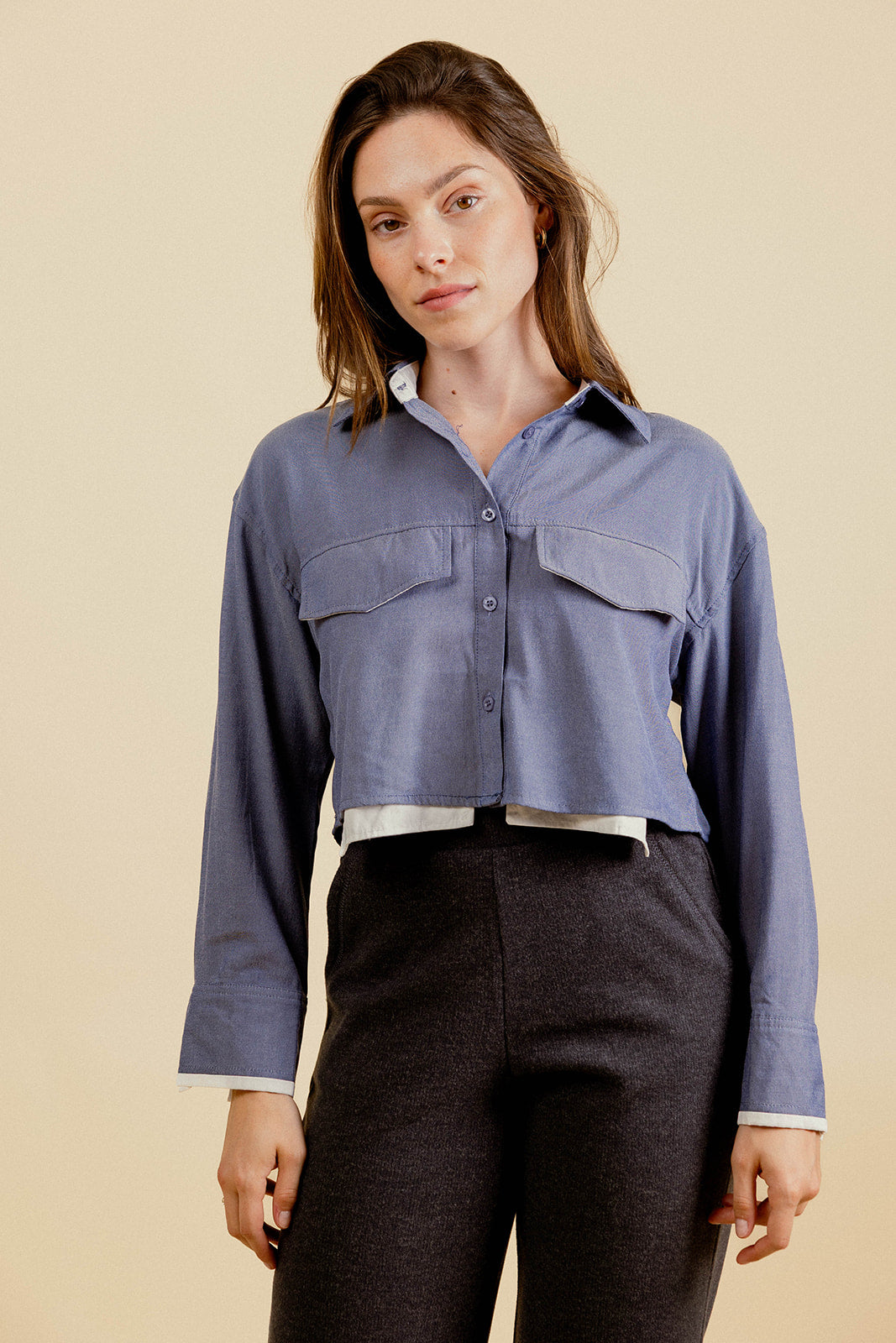 CHEMISE  TEDDY - BLEU
