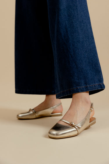 BALLERINES TIFFANY  - PLATINE