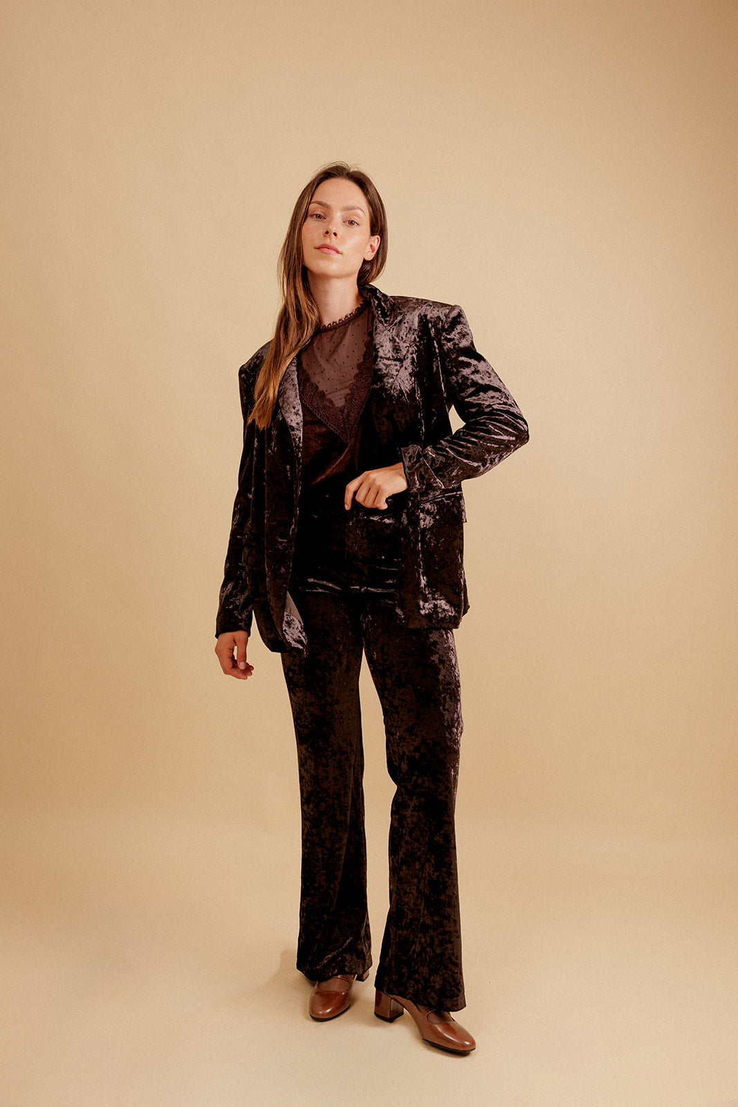 PANTALON  THÉNAIS - MARRON