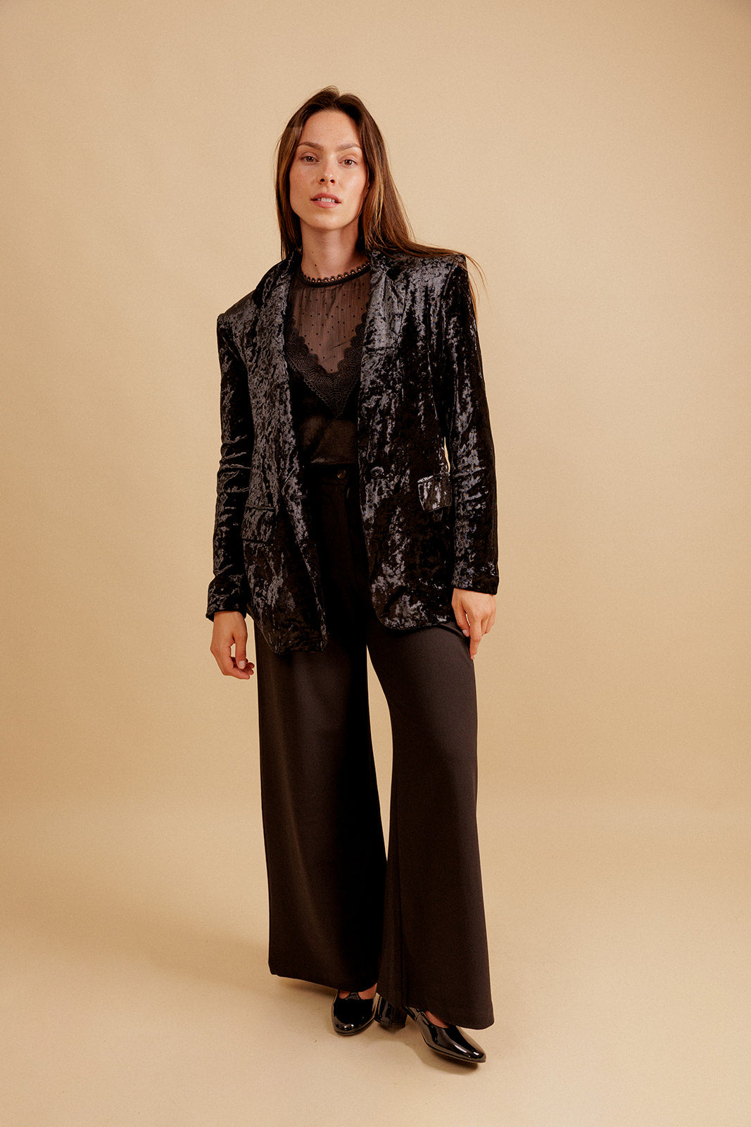 BLAZER  LÉOPAULE - NOIR