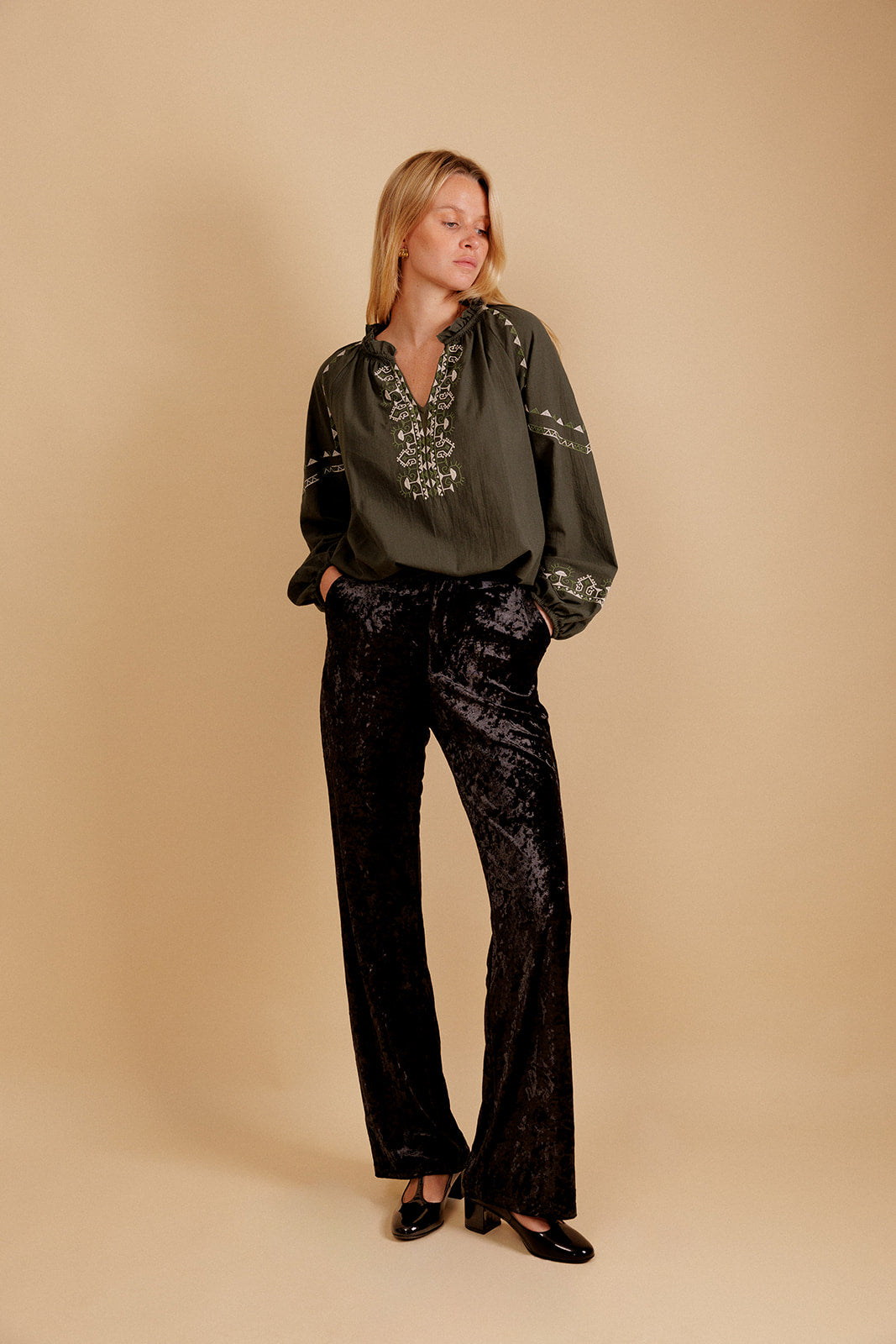 BLOUSE CASSIOPÉE - KAKI