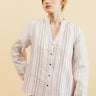 ZOEVA - Chemise à Rayures Bleue