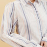 CHARLIE - Chemise Blanche à Rayures Brodées
