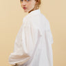 CARLOTA - Chemise Unie Blanche avec Col Français