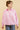 CARLOTA – Chemise Unie Rose avec Col Français