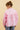 CARLOTA – Chemise Unie Rose avec Col Français