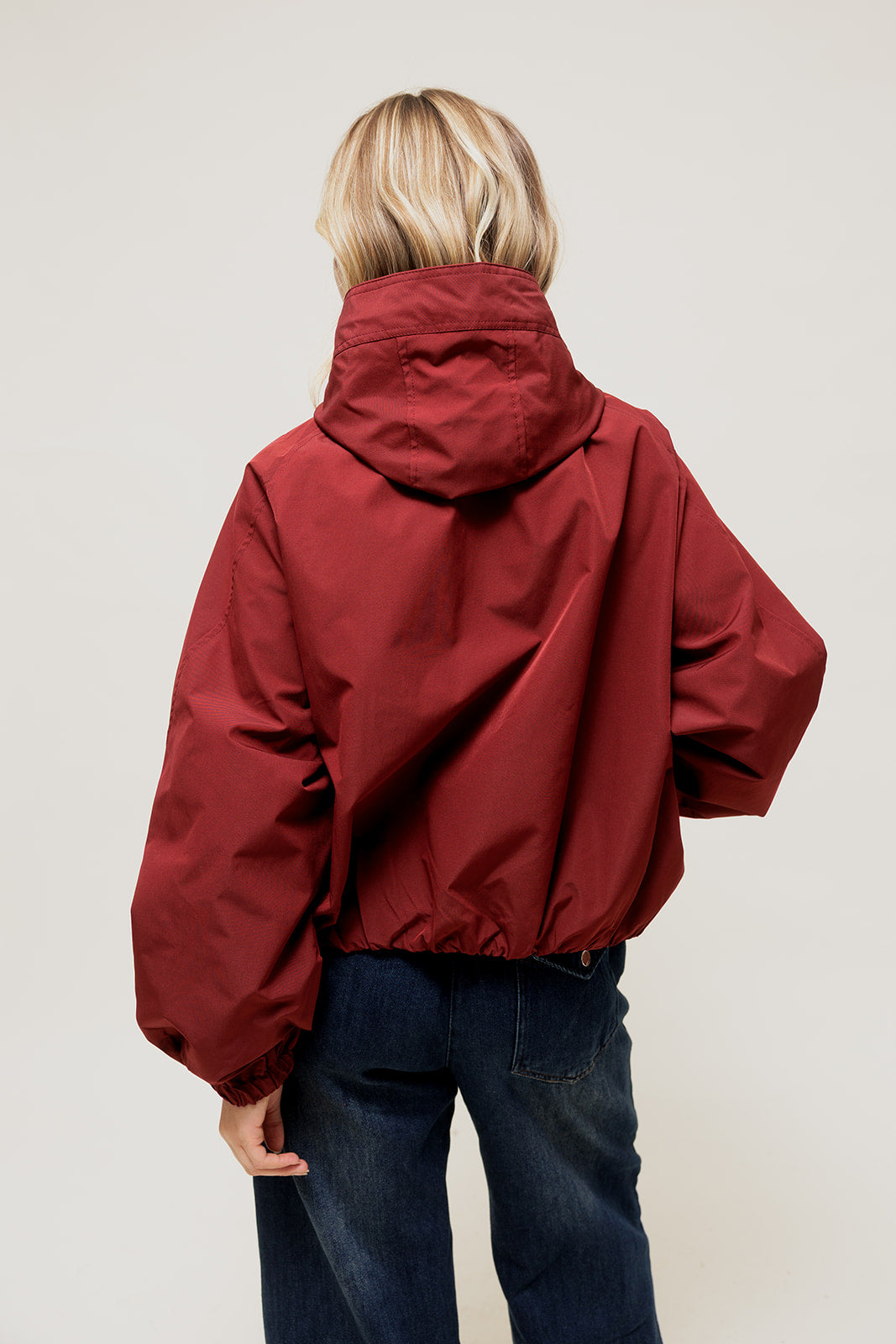 VELIANE - Parka Forme Balloon Imperméable Bordeaux