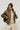 VELIANE - Parka Forme Balloon Kaki à Capuche
