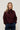 GÉLIANE -  Blouse à Carreaux et Col à Nouer Aubergine