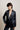 ORISIA - Blazer satiné noir avec doublure