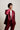 ORISIA - Blazer satiné rouge avec doublure