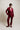 ORNELLA - Pantalon effet satin coupe droite rouge