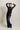RÉLIANE - Pantalon satin coupe évasée noir