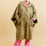 ELEANOR - Trench Poncho Oversize Kaki 