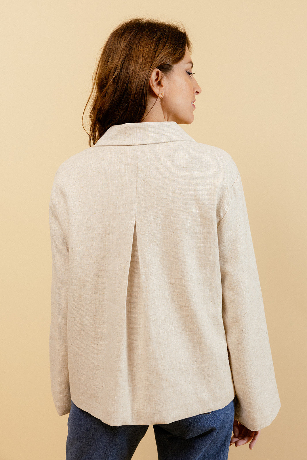 WILL - Veste Officier Beige Unie