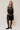 ALYRIA - Robe en Simili Cuir Noir