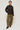 KELYNE - Pantalon Cargo Large en Toile de Coton Kaki