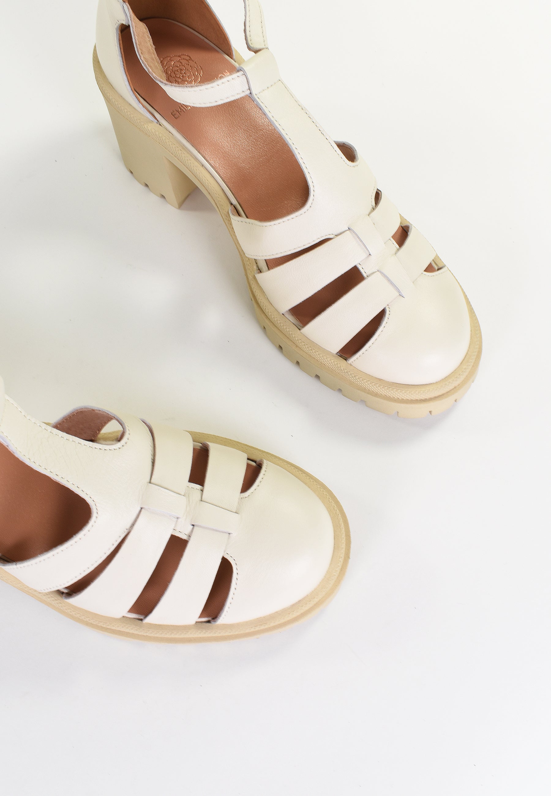 SANDALES ALINA - Crème