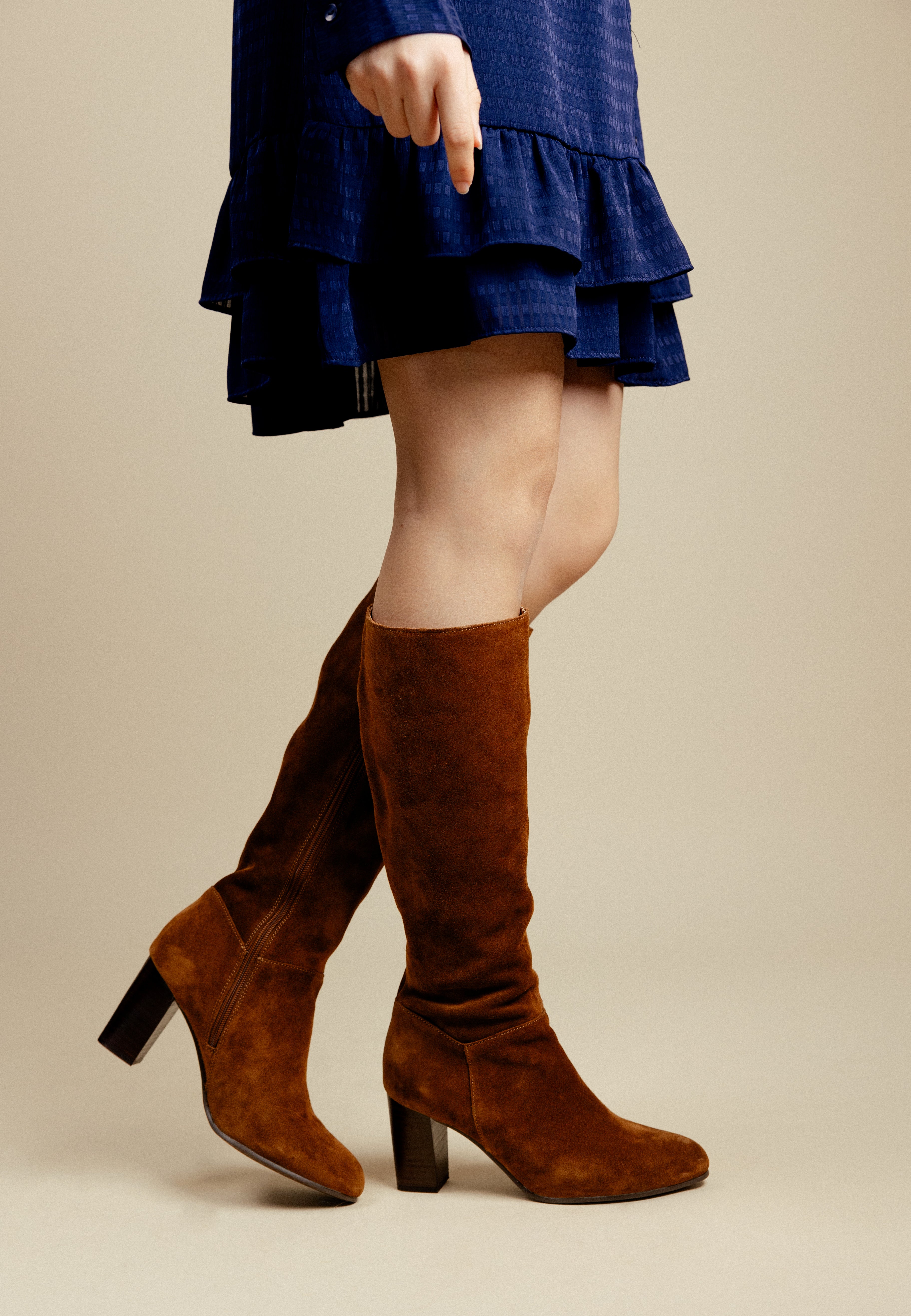 BOTTES ILIETTE - Marron cognac