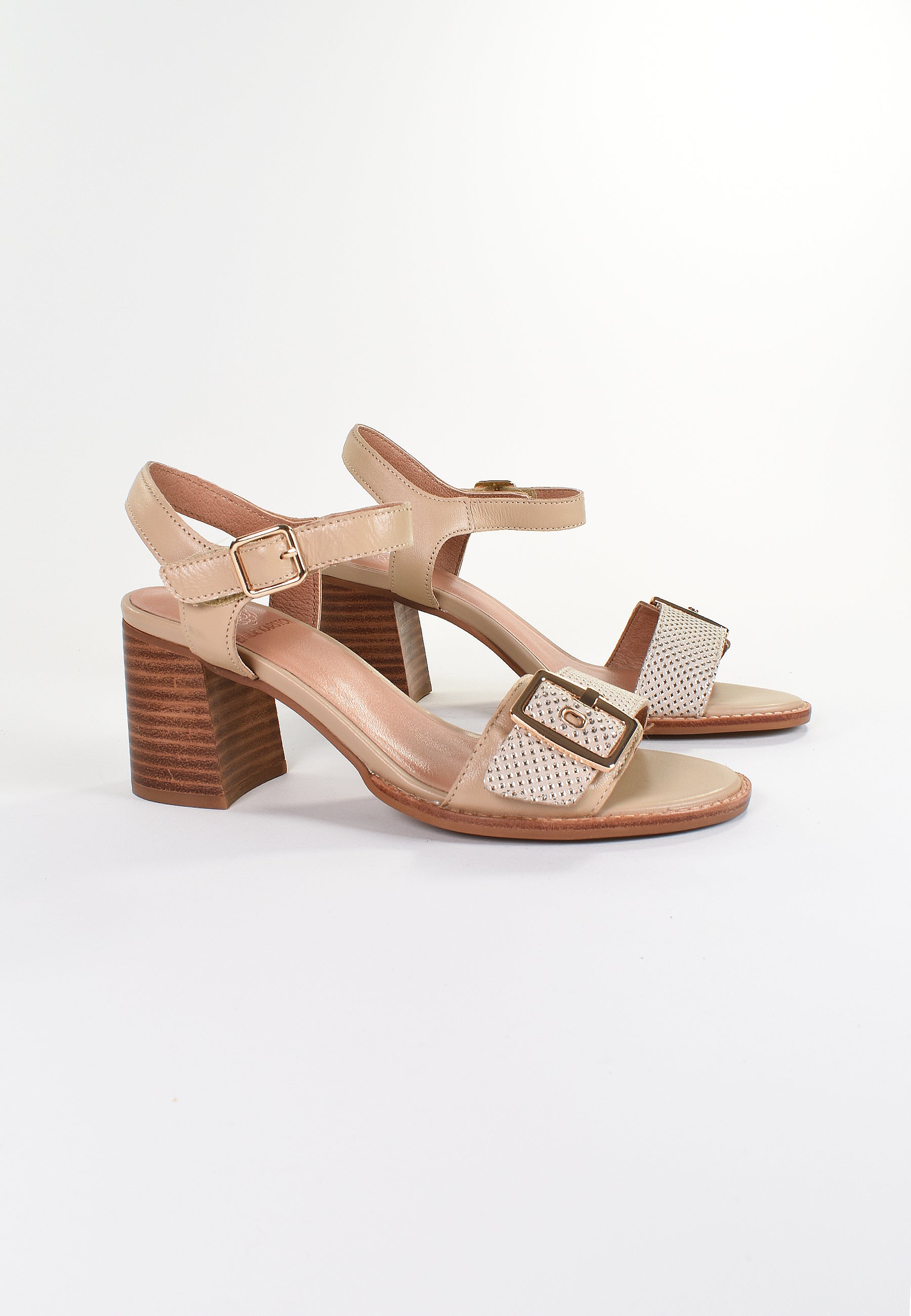 SANDALES À TALONS LISON - Beige